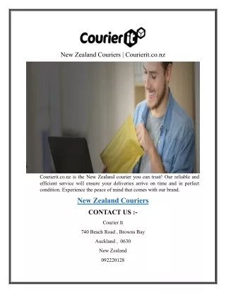 New Zealand Couriers Courierit.co.nz