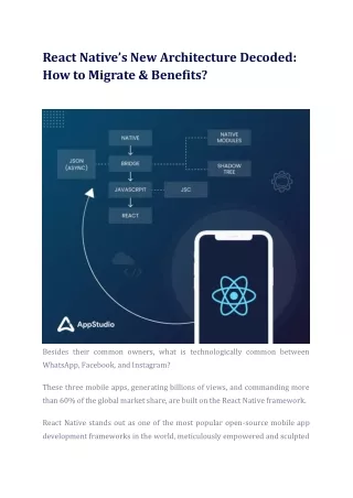 React Native’s New Architecture Decoded: How to Migrate & Benefits?
