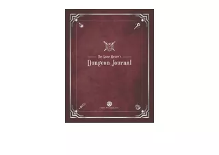 Kindle online PDF The Game Masters Dungeon Journal free acces