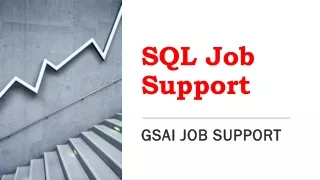 Top most SQL Job Support