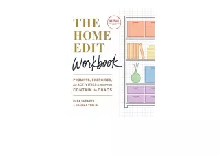 PDF read online The Home Edit Workbook Prompts Exercises and Activities to Help