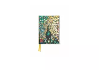 Kindle online PDF Tiffany Displaying Peacock Foiled Pocket Journal Flame Tree Po