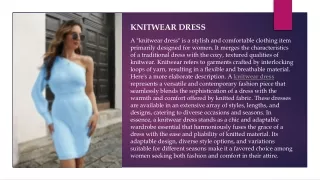 knitwear dress.