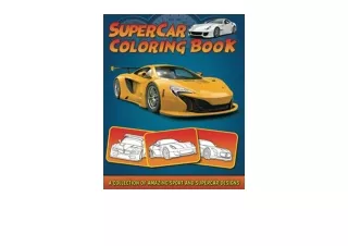 Ebook download Supercar Coloring Book A Collection of Amazing Sport and Supercar