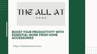 Boost Your Productivity with Essential Work from Home Accessories