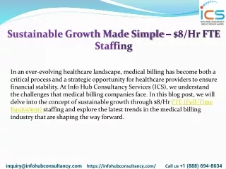 Sustainable Growth Made Simple- 8Hr FTE Staffing