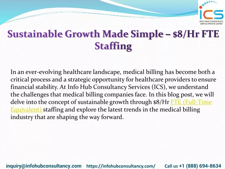 sustainable growth made simple 8 hr fte staffing