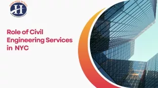 Role of Civil Engineering Services in  NYC