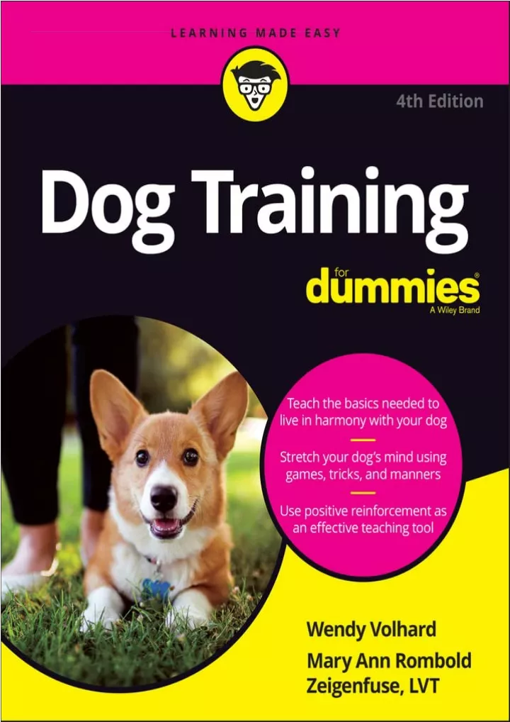 dog training for dummies download pdf read