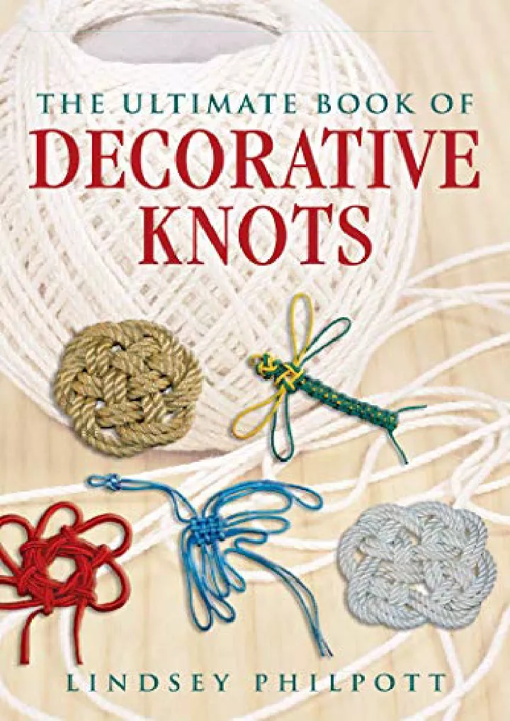 the ultimate book of decorative knots download