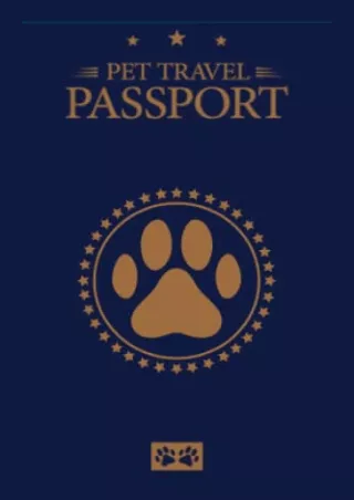 [PDF] DOWNLOAD EBOOK Pet Passport & Medical Record, for Pet Health and Trav