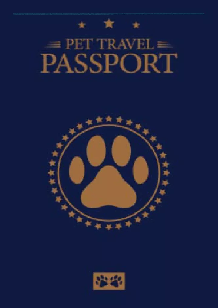 pet passport medical record for pet health