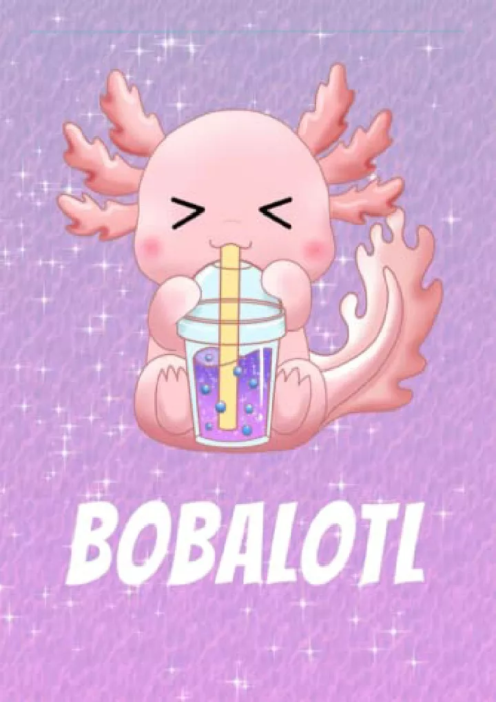 axolotl composition notebook bobalotl boba