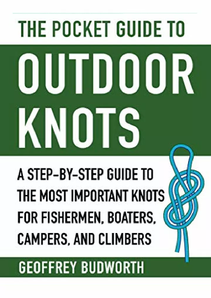 the pocket guide to outdoor knots a step by step