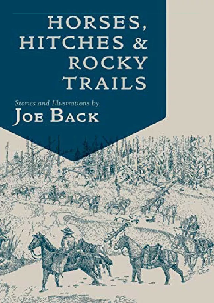 horses hitches and rocky trails the packer