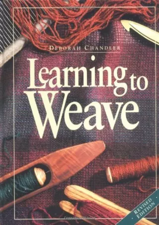 PDF Download Learning to Weave, Revised Edition epub