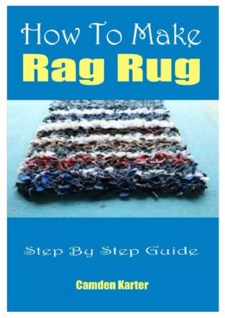 how to make rag rug step by step guide download
