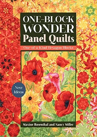 READ [PDF] One-Block Wonder Panel Quilts: New Ideas One-of-a-Kind Hexagon B
