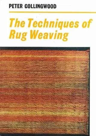 PDF The Techniques of Rug Weaving ipad
