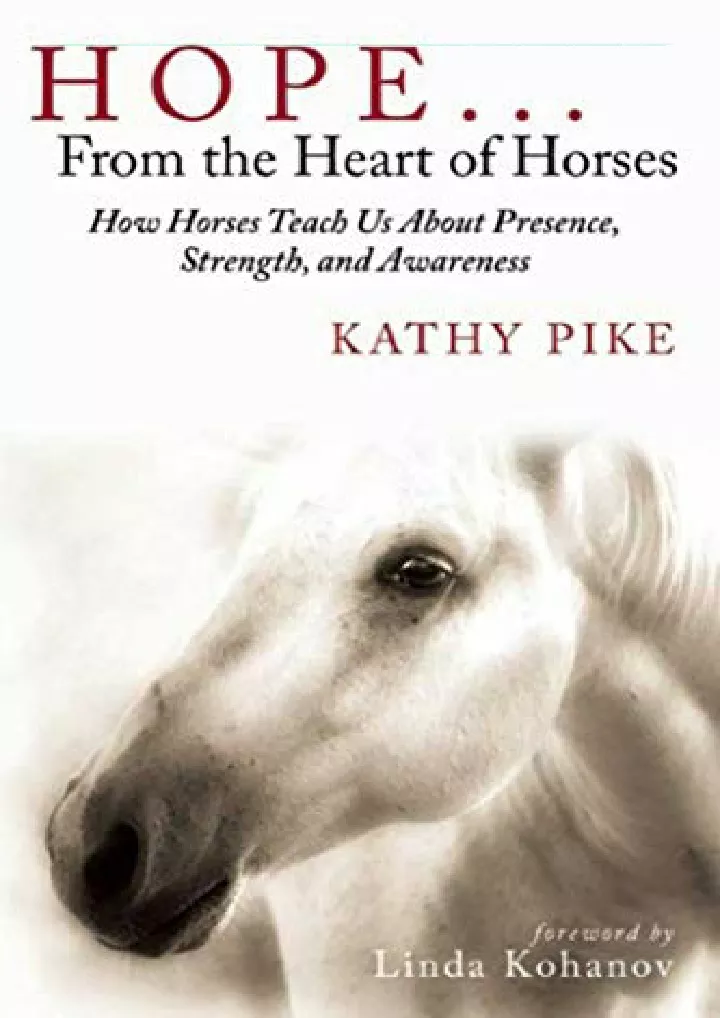 hope from the heart of horses how horses teach