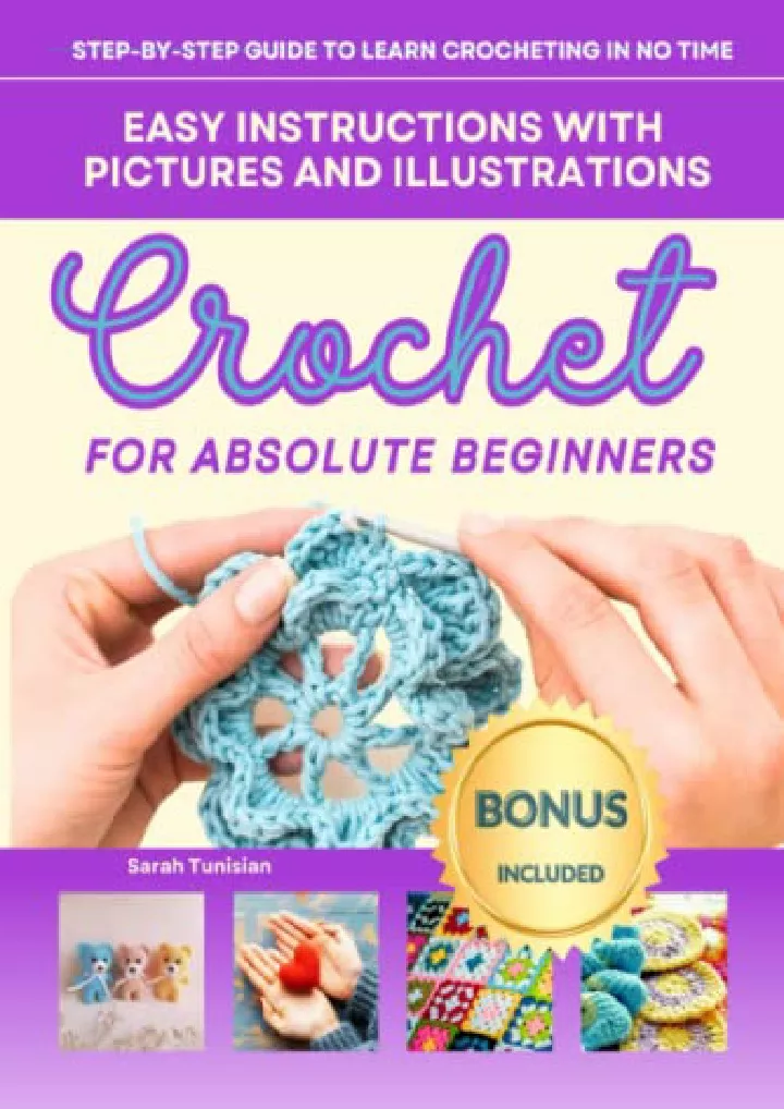 crochet for absolute beginners step by step guide