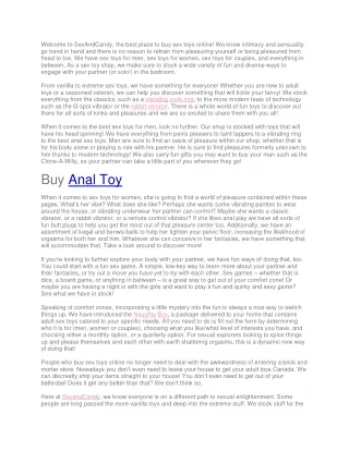 Anal Toy - Sex and Candy