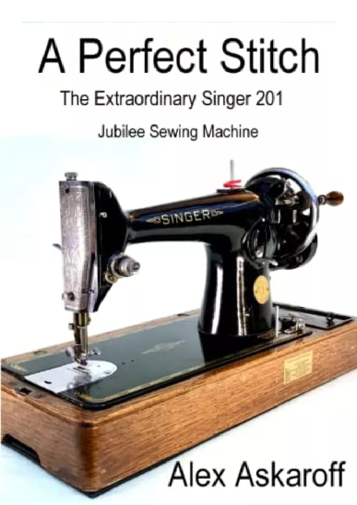 a perfect stitch sewing machine pioneer series