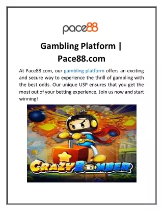 gambling platform pace88 com