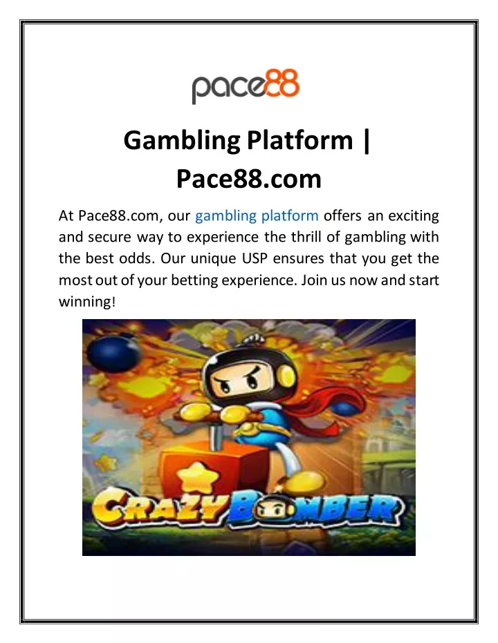 gambling platform pace88 com