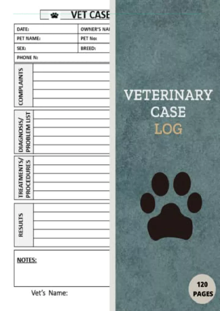 veterinary case log case log for veterinarians