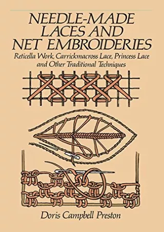 READ [PDF] Needle-Made Laces and Net Embroideries: Reticella Work, Carrickm