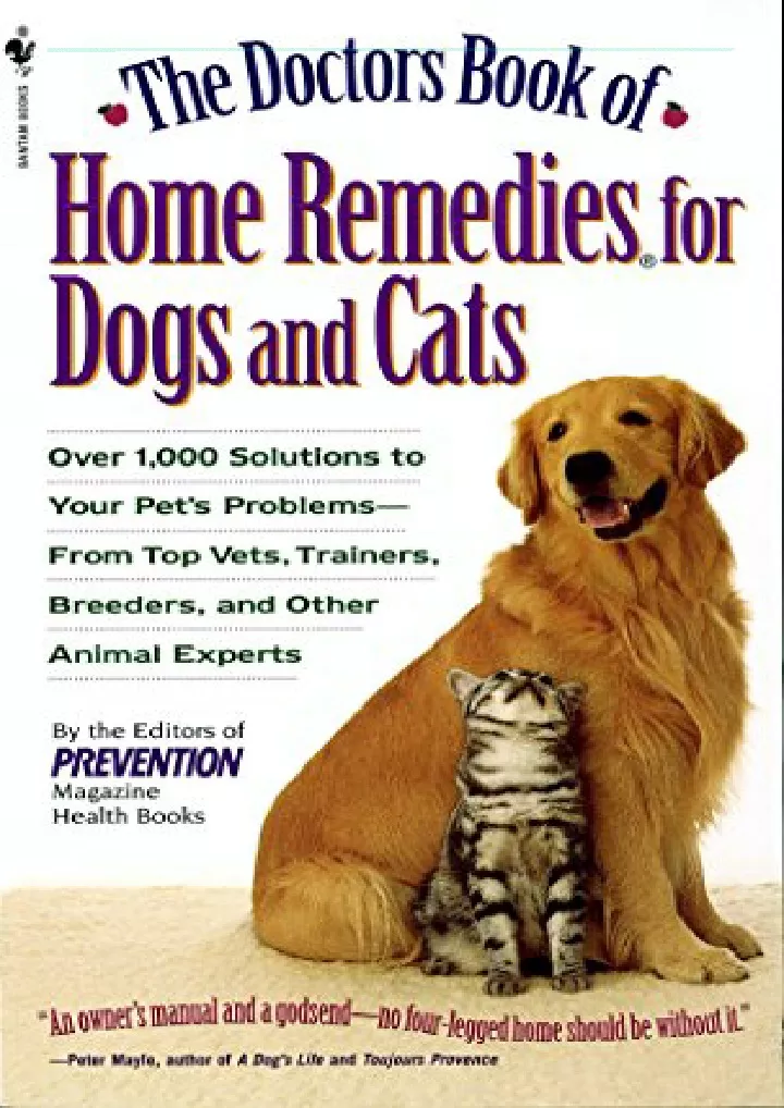 the doctors book of home remedies for dogs