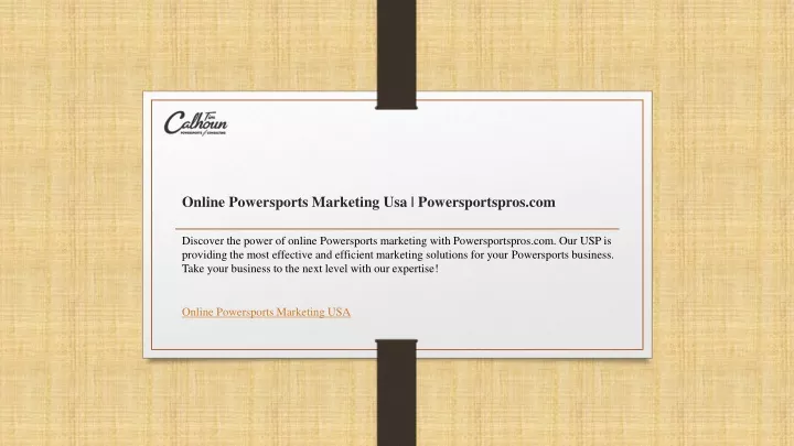 online powersports marketing usa powersportspros com