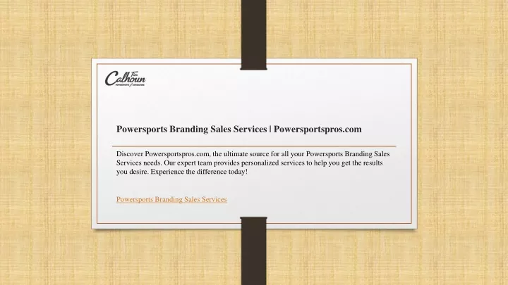 powersports branding sales services powersportspros com
