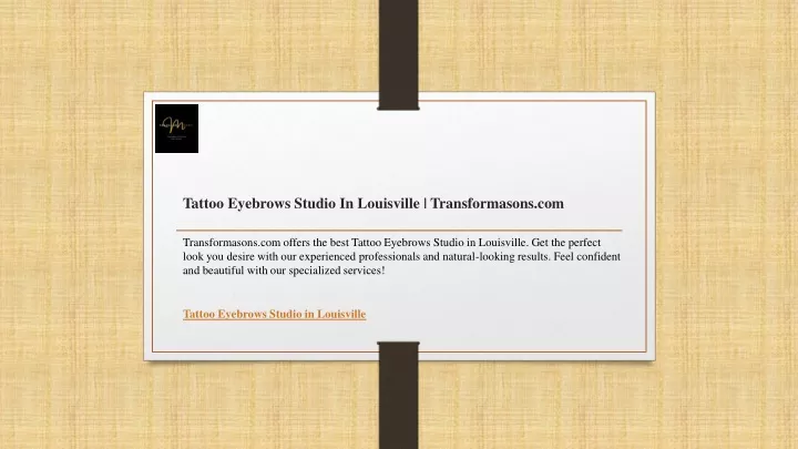 tattoo eyebrows studio in louisville transformasons com