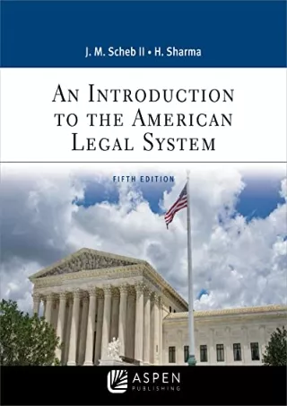 Download Book [PDF] An Introduction to the American Legal System (Aspen Paralegal Series)