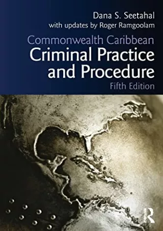 Read PDF  Commonwealth Caribbean Criminal Practice and Procedure (Commonwealth Caribbean