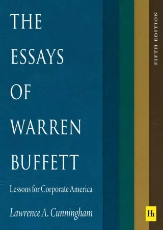 [Ebook] The Essays of Warren Buffett: Lessons for Corporate America, Fifth Edition