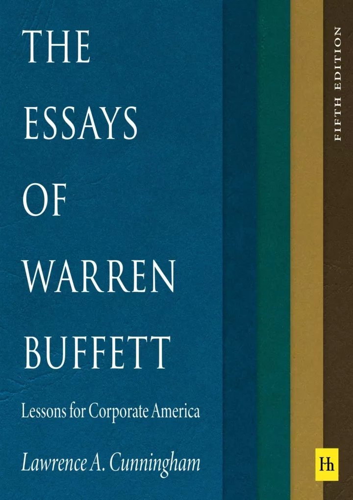 the essays of warren buffett 5th edition