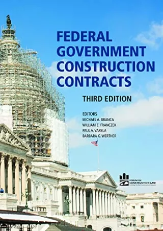 [PDF] Federal Government Construction Contracts, Third Edition