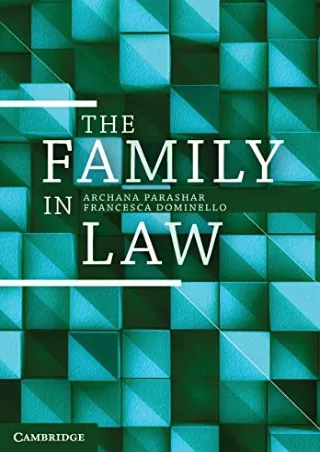 Pdf Ebook The Family in Law