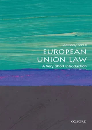 Download [PDF] European Union Law: A Very Short Introduction (Very Short Introductions)