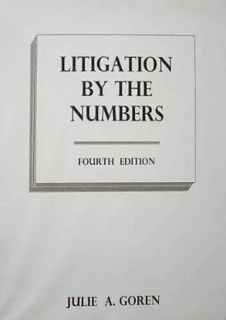 [PDF] Litigation by the Numbers, Fourth Edition