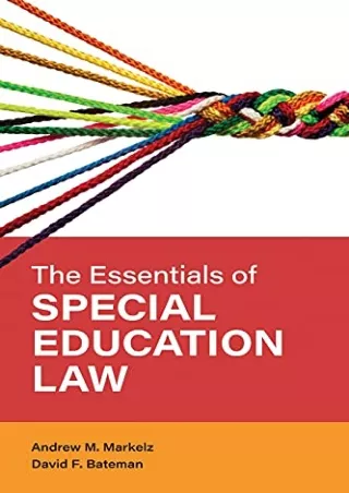 Read Ebook Pdf The Essentials of Special Education Law (Special Education Law, Policy, and