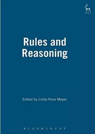 Pdf Ebook Rules and Reasoning