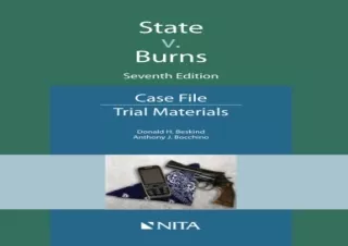 READ EBOOK [PDF] State v. Burns: Case File (NITA)