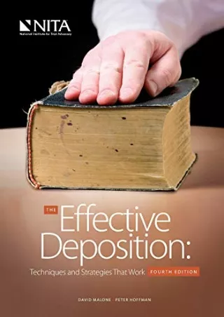 Full PDF The Effective Deposition: Techniques and Strategies That Work Fourth Edition