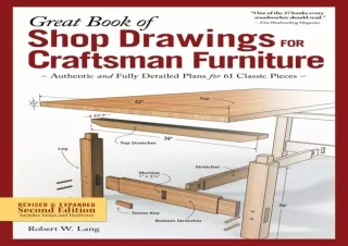 PDF Great Book of Shop Drawings for Craftsman Furniture, Revised & Expanded Seco
