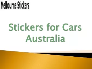 Stickers for Cars Australia