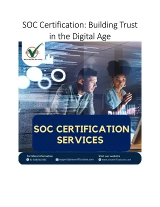 soc certification building trust in the digital